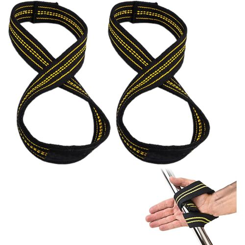 Kalanka-Sangles De Fitness Et Musculation Sangle De Tirage Musculation 1 Paire De Bandes De Résistance En Forme De Huit Pour Haltérophilie Bracelets De Musculation Bandes D'entraînement Fitness Unise