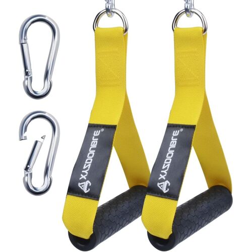 Kalanka-2pcs Poignées De Résistance Poignée De Tirage Musculation Accessoire Poignee Musculation Dans Sports Et Loisirs Pour Smith Machine Bande De Résistance Multi Station Exercice De Triceps