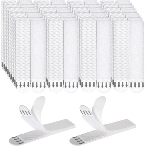 Kalanka-20 Paires Bandes Adhésives Auto-Agrippantes Pour Accrochage Sans Clou, Fixation Murale Amovible Pour Cadres Photos, Décorations Murales, Résiste Jusqu¿À 9 Kg