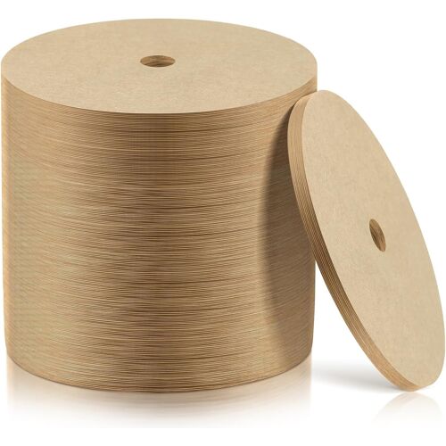 Kalanka-Lot De 300 Filtres À Café En Papier Pour Percolateur, Filtre À Café Jetable Naturel Non Blanchi, Filtres À Café En Bois Pour Percolateurs, Camping, Cafetière, Maison, Bureau
