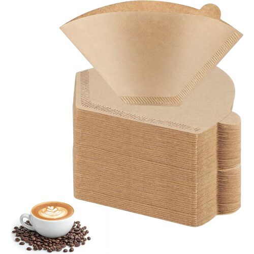 KALANKA-200 Pièces Filtres à Café en Papier à Café Filtre Coffee Filter Paper Papier Naturel pour Cafetières (1-2 Tasses)