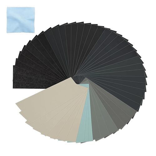 Kalanka-35 Papier De Verre,Papier Poncage Sec Humide Double 23 X 9 Cm, Grain 400 600 800 1000 1200 1500 2000 2500 3000 5000 7000 10000 20000, Pour Voiture Métal Bois Murs Pierre Finition