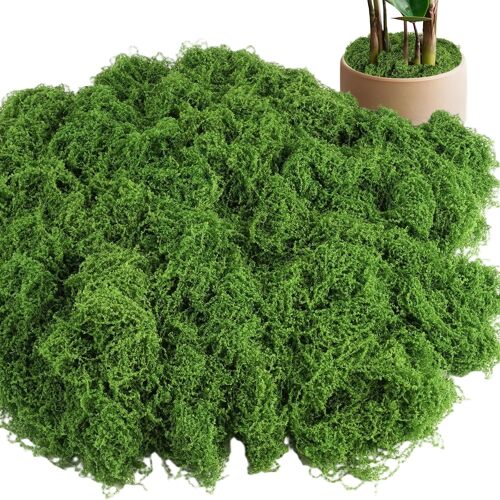 Kalanka-150g Fausse Mousses Mur D'art Diy, Mousse Stabilisée, Mousses Artificielle Décorative Pour Bricolage, Mousse Herbe Artificielle Vert Foncé, Pour Plantes En Pot, Aquariums, Jardinage