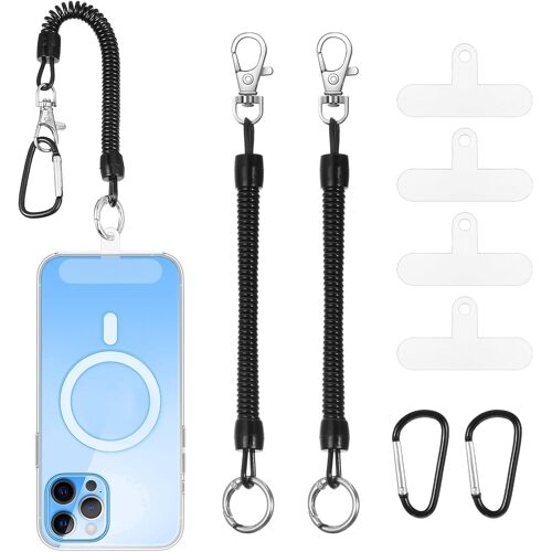 Kalanka-Lanière Téléphone Portable Avec Mousqueton Sangle Antidérapante Antivol 2 Pour Smartphones Idéale Activités Plein Air Comme La Randonnée Vélo Ski Accessoires Travail Fitness Concerts