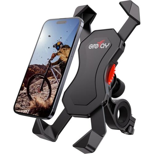 Kalanka-Support Téléphone Vélo Moto Porte Telephone Velo Universel Support Telephone Trotinette Electrique, Scooter, Vtt Avec 360° Rotation Pour 3,5 À 6,5 Pouces Gps Pour Smartphones Autres Appareils
