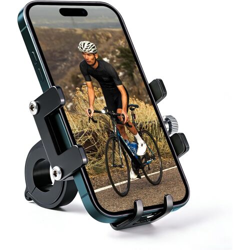 Kalanka-Support De Téléphone Pour Vélo, Moto Téléphone Support Portable, Aluminium 6066 De 4 À 7 Pouces, 4+1 Coussinets Anti-Vibrations Pince Pour Vélo Et Trottinette Compatible Guidons De 20 À 35 Mm