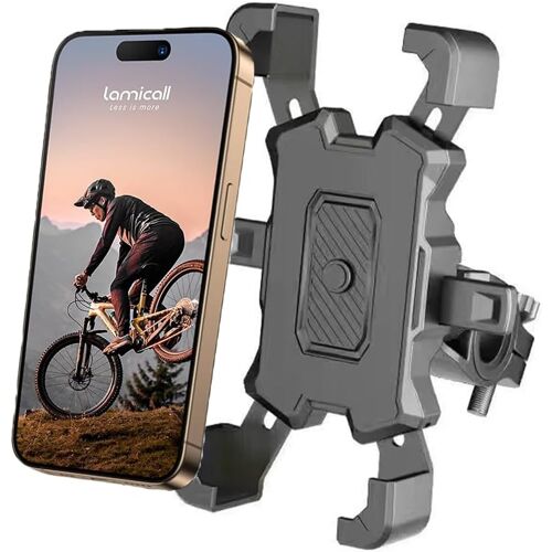 Kalanka-Support Telephone Velo, Porte Telephone Velo, Support Telephone Moto 360° Rotation, Pour Trotinette Electrique/Scooter, Compatible Avec Telephone 3,5-6,8