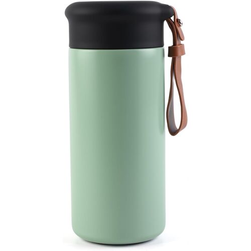 Kalanka-Mug Isotherme, 300 Ml, Tasse Isotherme Portable Cafe, Étanche, Garde Les Boissons Chaudes Ou Froides, Ouverture À 360°, Sans Bpa (Vert Tendance)