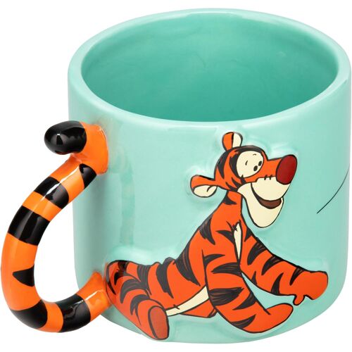 Kalanka-Grande Tasse En Céramique Disney En Forme De Queue De Tigrou - Sous Licence Officielle Winnie L'ourson - Tasse À Café, Thé Et Chocolat Chaud - Cadeau De Culture Pop Pour Enfants Et Adultes