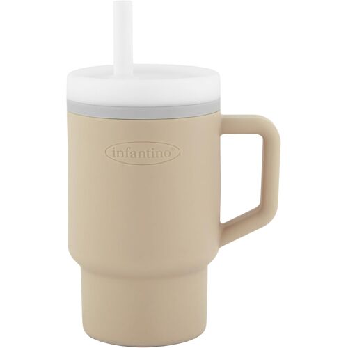 Kalanka-Ma Première Tasse ¿ Adorable Tasse 255ml Avec Paille Antifuite Et Poignée Adaptée Aux Tout-Petits, Favorise L'hydratation, Facile À Nettoyer, Sable