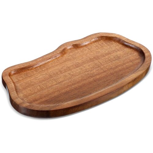 Kalanka-Plateau En Bois - Petit Nuage - Mini Plateau De Service En Bois Pour Café, Desserts, Collations, Fruits, Légumes (19 X 10 X 1,5 Cm)