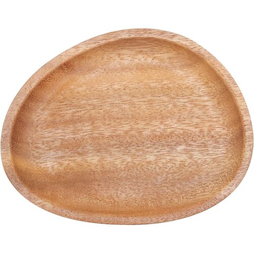 Kalanka-Bol À Fruits En Bois De Bois Naturel, Bol À Salade Plateau Irrégulier Fait Main Style Japonais 16x13cm - Coupelle Décorative Naturelle Pour Snacks Salades Fruits Clés Et Décoration De Table
