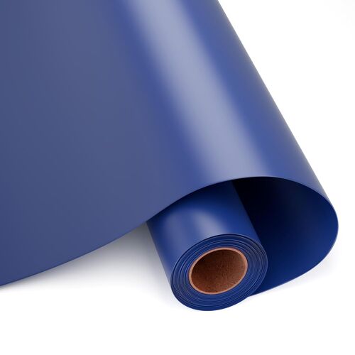 Kalanka-Rouleau Vinyle Adhésif, 30.5cm X 400cm Vinyle Adhésif Bleu Mat Pour Cricut, Film Auto-Adhésif Pour Silhouette Camée, Vinilo Adhesivo Permanente Pour Mug Diy, Fenêtre, Céramique, Plastique
