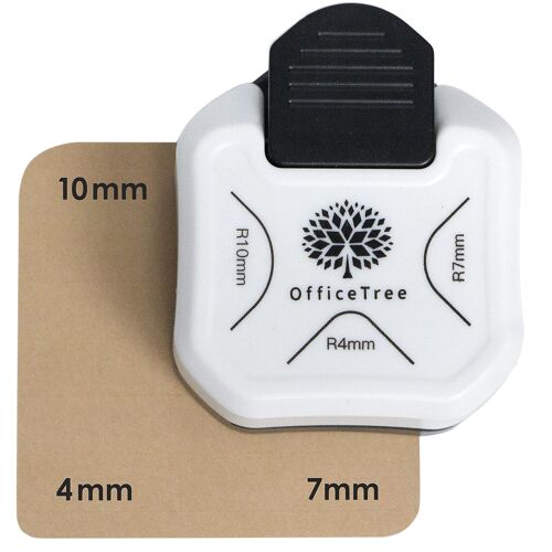 Kalanka-Perforatrice D'angle 3 En 1 Pour Papier ¿ Arrondisseur D'angle À 3 Voies Pour Photos ¿ Perforatrice Angle Arrondi - Rond Pour Papier Solide, Cartes D'invitation, Cartes Cadeaux