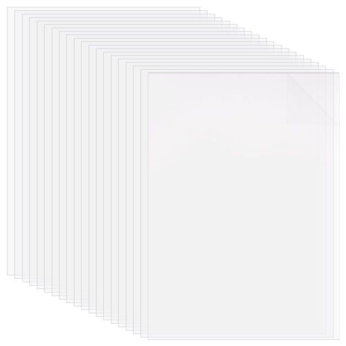 KALANKA-20 Paquet Feuilles PET Transparentes 0.25mm A4 Film de Remplacement Étanche de 29.7x21cm pour Cadre Photo Feuille de Plastique Visible à la Poussière Panneaux de Table Protecteur de Panneau