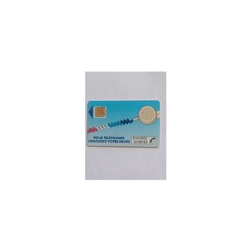Carte Rare Ko3 Télécarte Carte Téléphone Cordon Bleus France Télécom Puce 50 Unités Sc3 Noir 6 Numéros Petit Embouti Avec Entourage Trou 0.7 Texte 2a Régie T 4 Lignes
