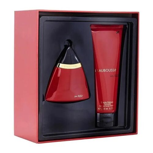 Mauboussin Red Coffret Eau De Parfum, Gel Douche 