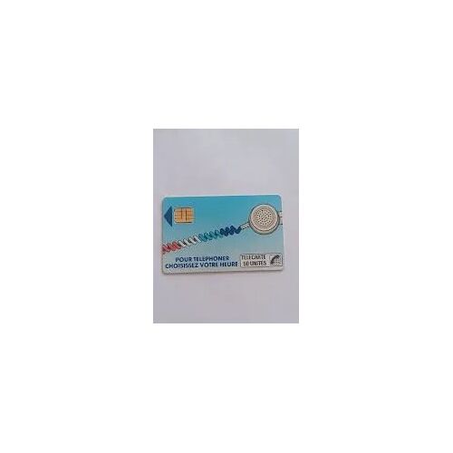 Carte Rare Ko7 Télécarte Carte Téléphone Cordon Bleus France Télécom Puce Noir 50 Unités Sc3 6 Numéros Petit Embouti Trou 0.7 Texte 2b Régie T 4 Lignes