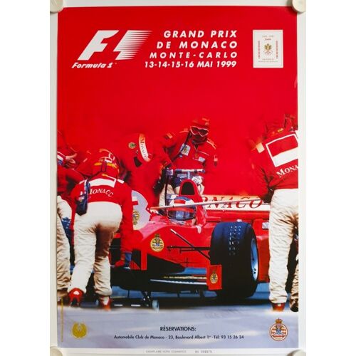 Affiche Acm Du Grand Prix De Monaco 1999