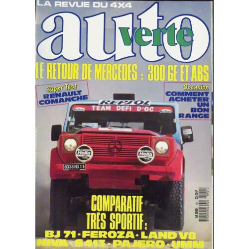 Auto Verte Numéro 101 - Octobre 1989