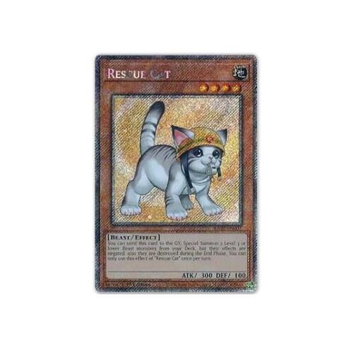 Yu Gi Oh Ra02 Fr001 "B" Chat Sauveteur Platinum