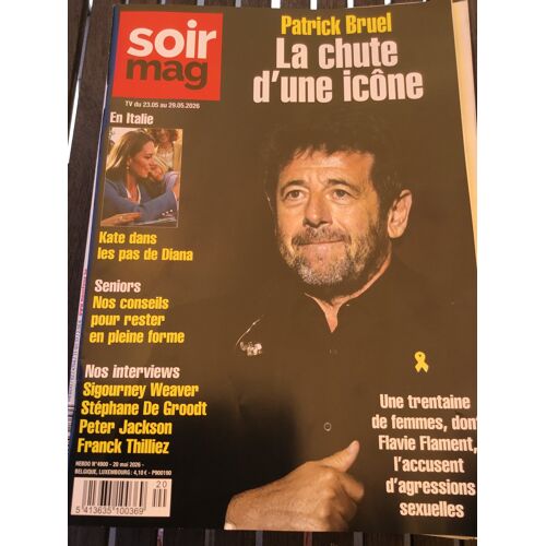 Soirmag 4900 Patrick Bruel Sigourney Weaver Stéphane De Groodt Peter Jackson Franck Thilliez Leon Degrelle Toutankhamon Max Baby Emerson Lake And Palmer Guy Mauvillain Marie-Paule Belle Sophie Garel