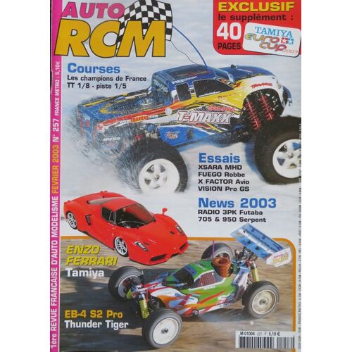 Auto Rcm Numéro 257 + Supplément Tamiya Euro Cup Daté De Février 2003