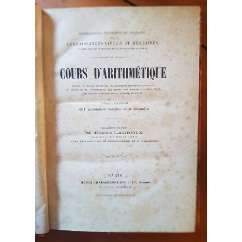 Cours D'Arithmétique