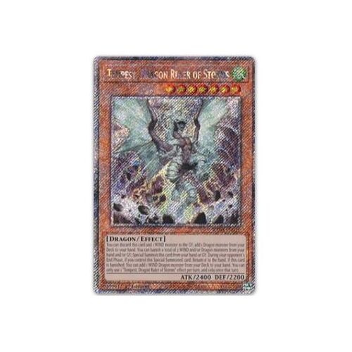 Yu Gi Oh Ra03 Fr011 Tempest Maître Dragon Des Tempêtes Platinum