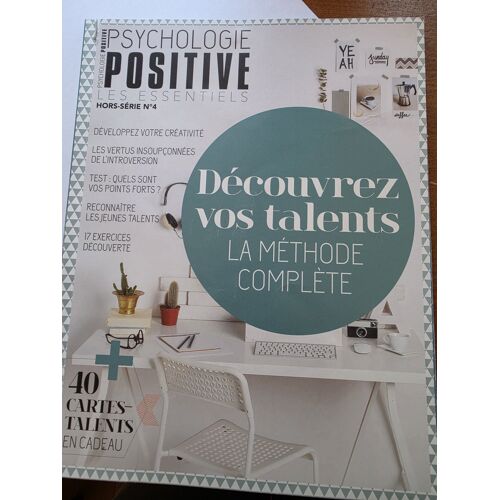 Donne En L'État, Hors Série N° 4 Psychologie Positive. Découvrez Vos Talents, La Méthode Complète. Payer Les Frais D'Envoi. Il N'Y A Plus Les 40 Cartes Talents
