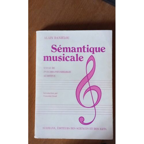 Sémantique Musicale, Alain Daniélou