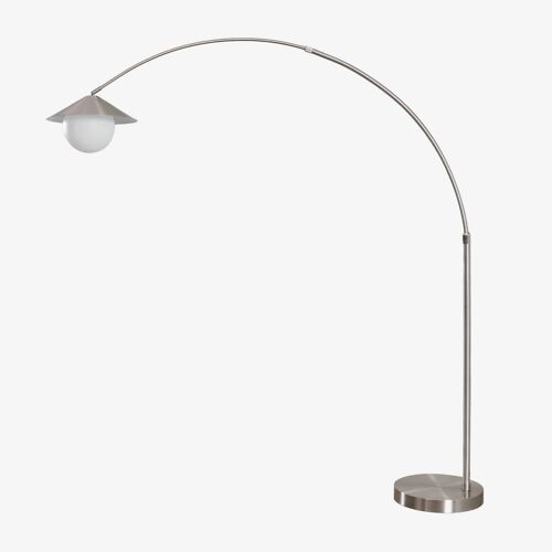 Lampadaire En Fer Orvina Gris Chromé
