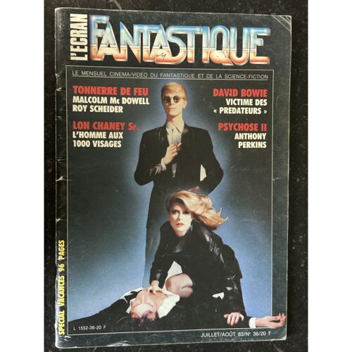 L'écran Fantastique N° 36 - 1983 - Tonnerre De Feu Cover David Bowie Pscychose Ii Perkins