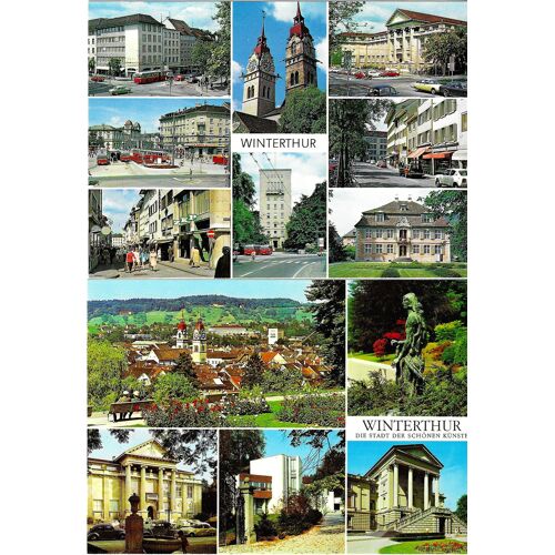 Suisse, Lot 2 Belles Cartes Postales Neuves, Vues De Winterthur.