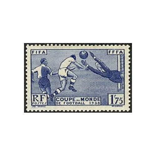France 1938, Très Bel Exemplaire Yvert 396, Coupe Du Monde De Football 1938, Neuf**/*