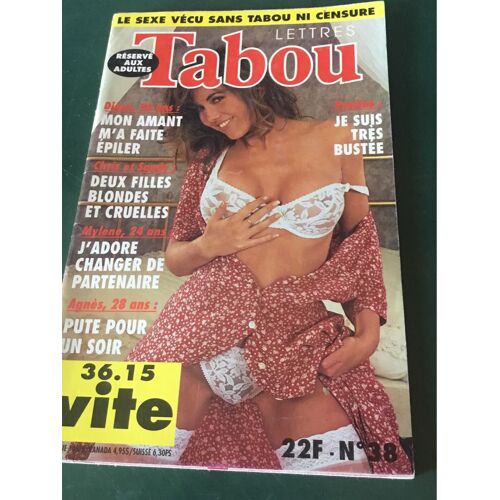 Tabou Lettres N° 38 Épilées Lesbiennes 