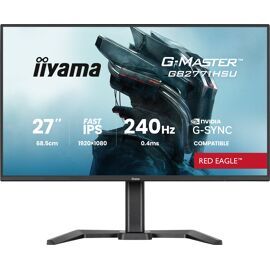 iiyama G-MASTER Red Eagle GB2771HSU-B1 - Écran LED - jeux - 27" - 1920 x 1080 Full HD (1080p) @ 240 Hz - Fast IPS - 350 cd/m² - 1000:1 - 0.4 ms - HDMI, DisplayPort - haut-parleurs - noir, mat
