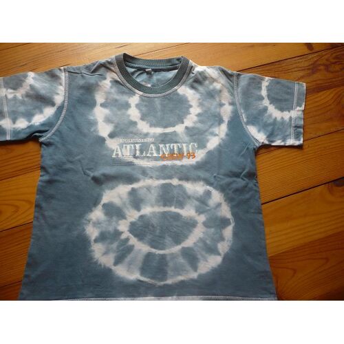 T-Shirt Atlantic Crew 10/12ans Bleu Effet Délavé