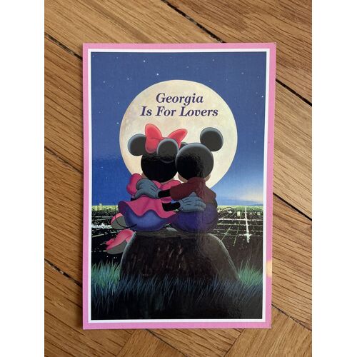Carte Postale, Mickey Et Minnie. Georgia, Is For Lovers.