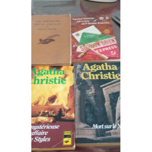 Lot De 4 Livres D Agatha Christie