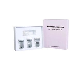 Système De Micro-Infusion Faciale, Kit De Micro-Aiguilletage À L'acide Hyaluronique, Sérum Pour Une Peau Éclatante 3x5ml 