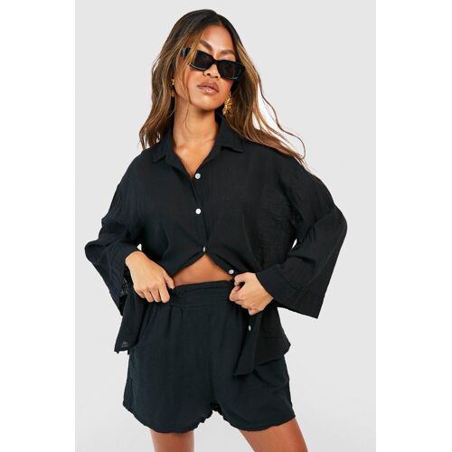 Boohoo Gzz57284-105-16 Short Femme Noir - 8