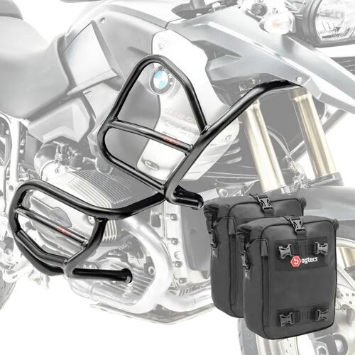 Set Pare Carter Haut Bas + Sacoches Xl4 Pour Bmw R 1200 Gs 08-12 Cb4