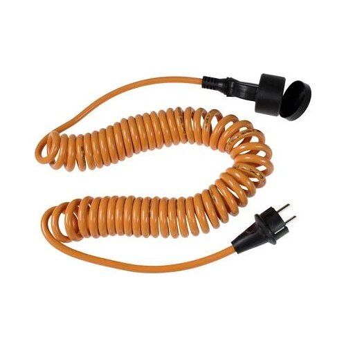 as-Schwabe 70413 Câble d'alimentation Orange 5 m Prise secteur type F (70413)