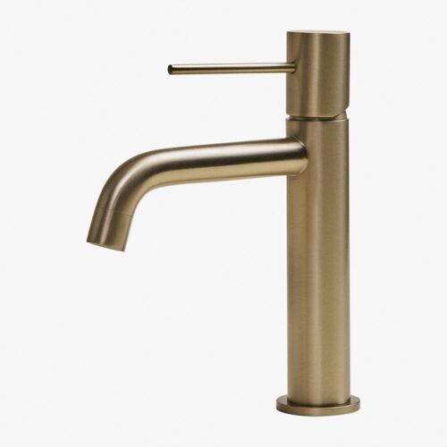 Robinet de lavabo en laiton Orveta Or brossé ¿20 cm
