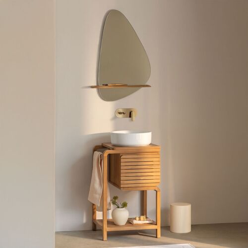 Ensemble de meuble de salle de bain en bois de teck Bradley