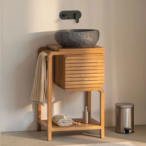 Ensemble de meuble de salle de bain en bois de teck Bradley