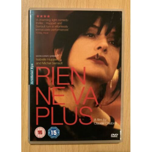 Rien Ne Va Plus - Isabelle Huppert, Claude Chabrol - Artificial Eye Dvd