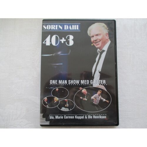 Dvd Soren Dahl 40 + 3 - One Man Show Med Gaester Bla. M.C. Koppel & O. Henriksen