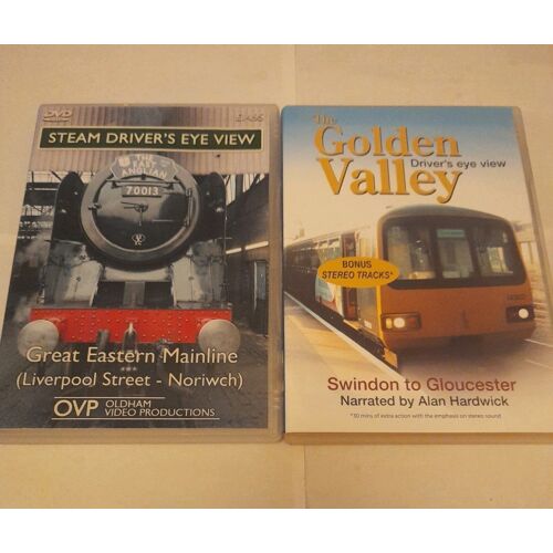 Lot 2x Dvd Train Driver Eye View Uk : Liverpool St To Norwich & Swindon